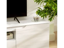 Best Móvel para TV de 160 cm com 2 portas, gaveta e sistema de gerenciamento de cabos, para TVs de até 65