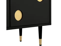 Móvel De Tv|Hauss Spole Móvel para TV com 4 portas, porta com grade, . Preto