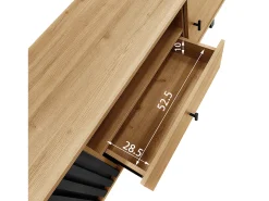 Móvel para TV de 170 cm em madeira e – Elegante móvel baixo com gavetas, amplo espaço de armazenamento e design exclusivo.^ Móvel De Tv