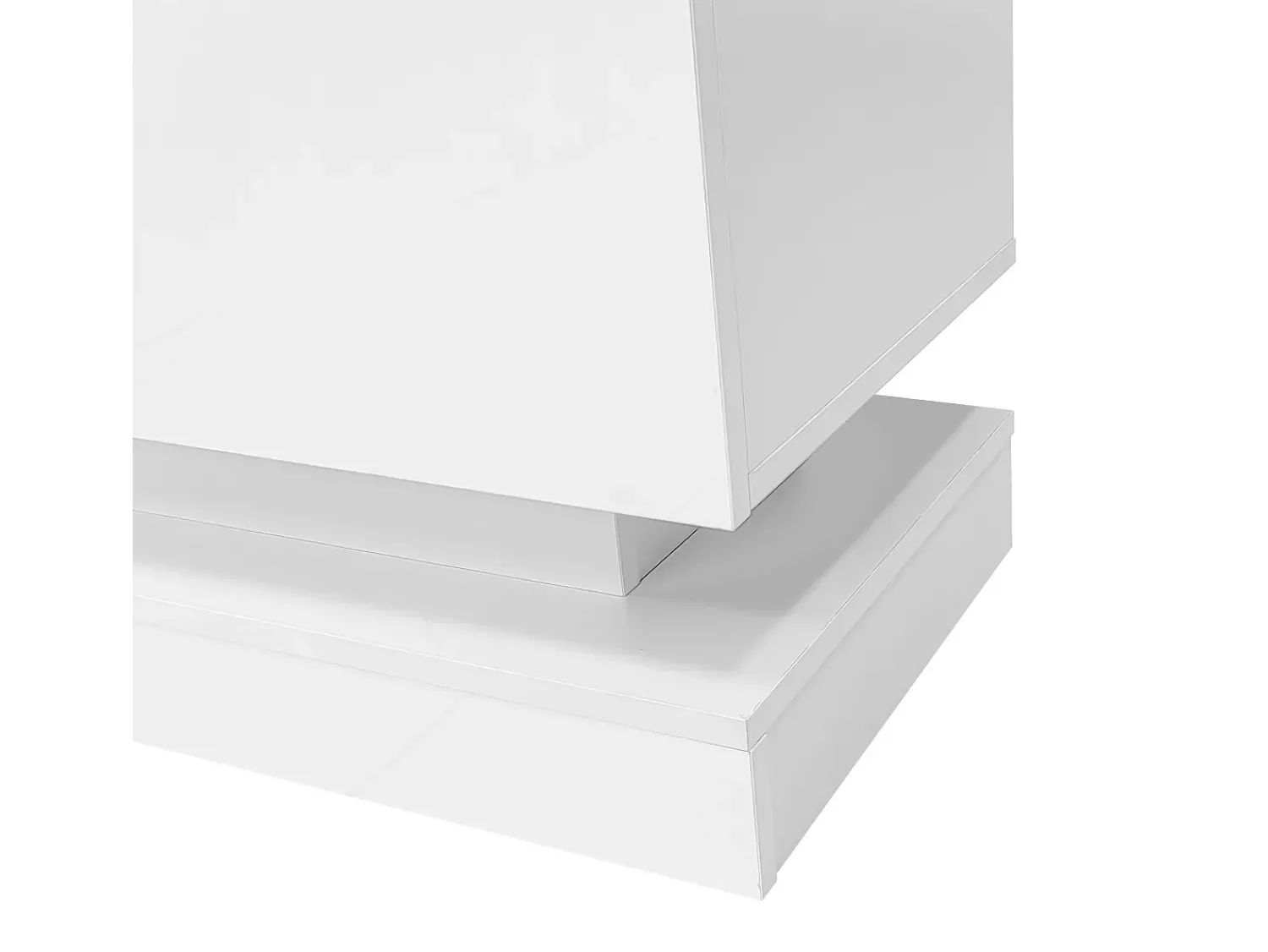 Móvel De Tv*Hauss Spole Móvel para TV em lacado brilhante com iluminação LED e 2 gavetas, 160 x 35 x 40,5 cm Branco