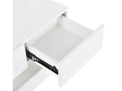 Móvel para TV Low LED com iluminação RGB de 16 cores, 2 armários e 4 gavetas, 130 x 33 x 15 cm,^ Móvel De Tv