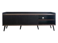 Móvel para TV , com 2 gavetas e 2 portas de correr, em madeira, para sala de estar ou quarto, 160x40x58cm^ Móvel De Tv