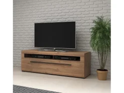Clearance Meublorama Móvel para TV XL 160cm coleção BREDA. Cor carvalho. Estilo design. Castanho
