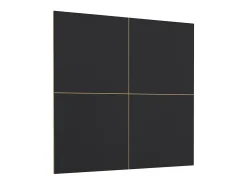 Móvel De Tv|Meublorama Móvel para TV XL com painel decorativo de parede coleção CLARA. Cor carvalho e fosco. Preto