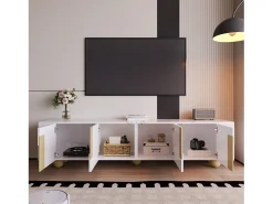 ModernLuxe Móvel para TV 180x40x44 cm - 4 portas - MDF+aglomerado -^ Móvel De Tv