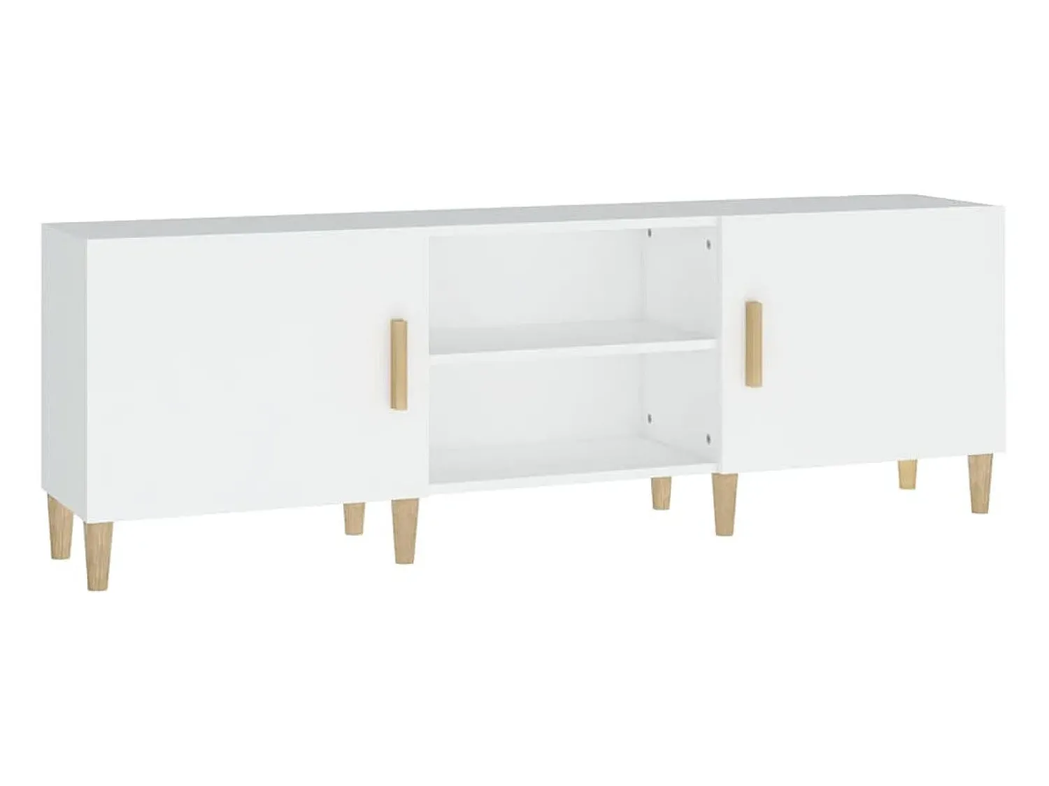 Discount Móvel para TV 150x30x50 cm madeira processada PT523789 Branco