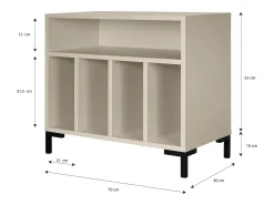 New Móvel para vinis Taupe