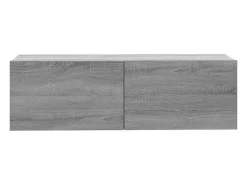 Móvel De Tv* Móvel parede TV 100x30x30 cm derivados de madeira cinza sonoma PT264727 Cinzento