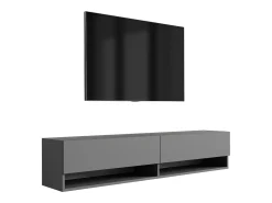 New Móvel TV : Antracite, 170 × 32 × 34 cm Cinzento