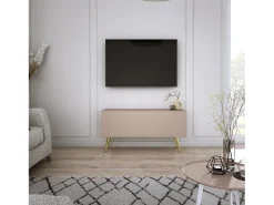 Móvel TV : Caramelo, 100 x 52 x 32 cm, patas douradas^ Móvel De Tv