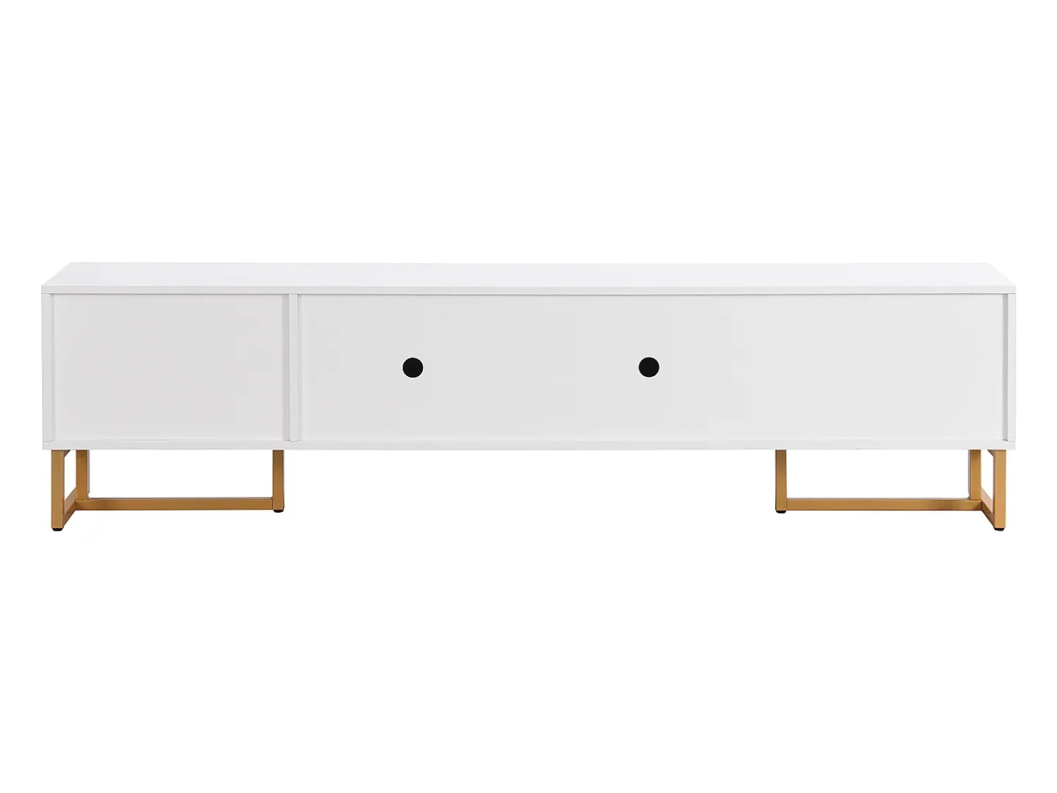 Móvel De Tv*ModernLuxe Móvel TV 175 cm - 2 portas texturadas e 4 gavetas - em MDF - Branco