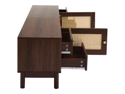 Online ModernLuxe Móvel TV - com 2 portas em verga e 4 gavetas - adequado para TVs até 80