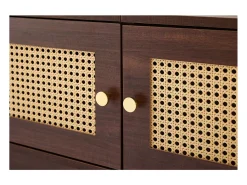 Online ModernLuxe Móvel TV - com 2 portas em verga e 4 gavetas - adequado para TVs até 80