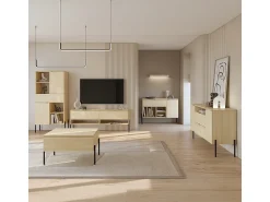 Petits-Meubles Móvel TV 2 gavetas Lucilla madeira 140cm^ Móvel De Tv
