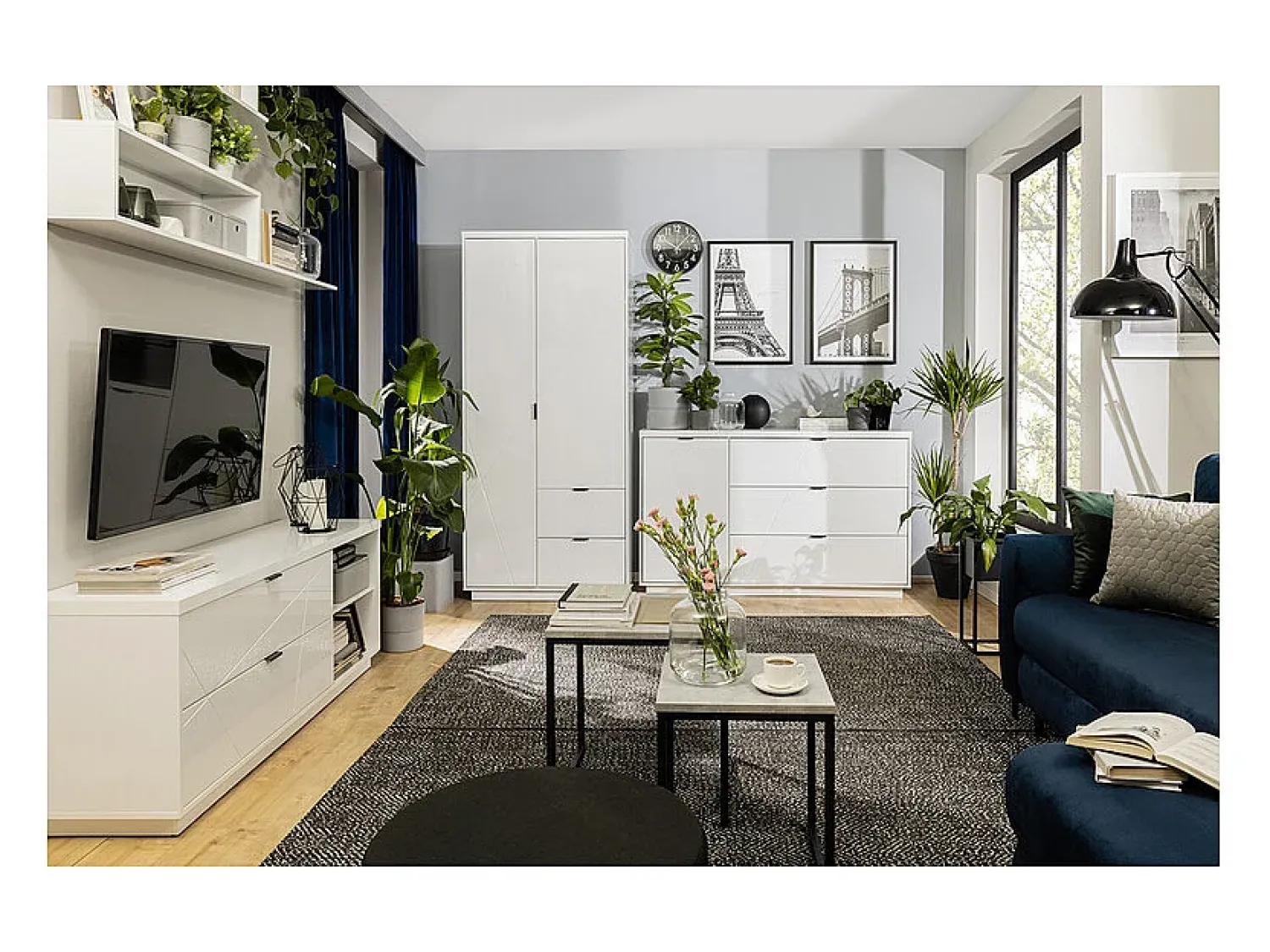 Petits-Meubles Móvel TV 2 gavetas Sven 156cm^ Móvel De Tv