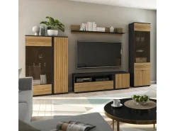 Móvel De Tv|Petits-Meubles Móvel TV 1 porta 1 gaveta Pia madeira 155cm Natural claro
