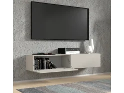 Móvel De Tv*Petits-Meubles Móvel TV 2 portas Bali 160cm Bege
