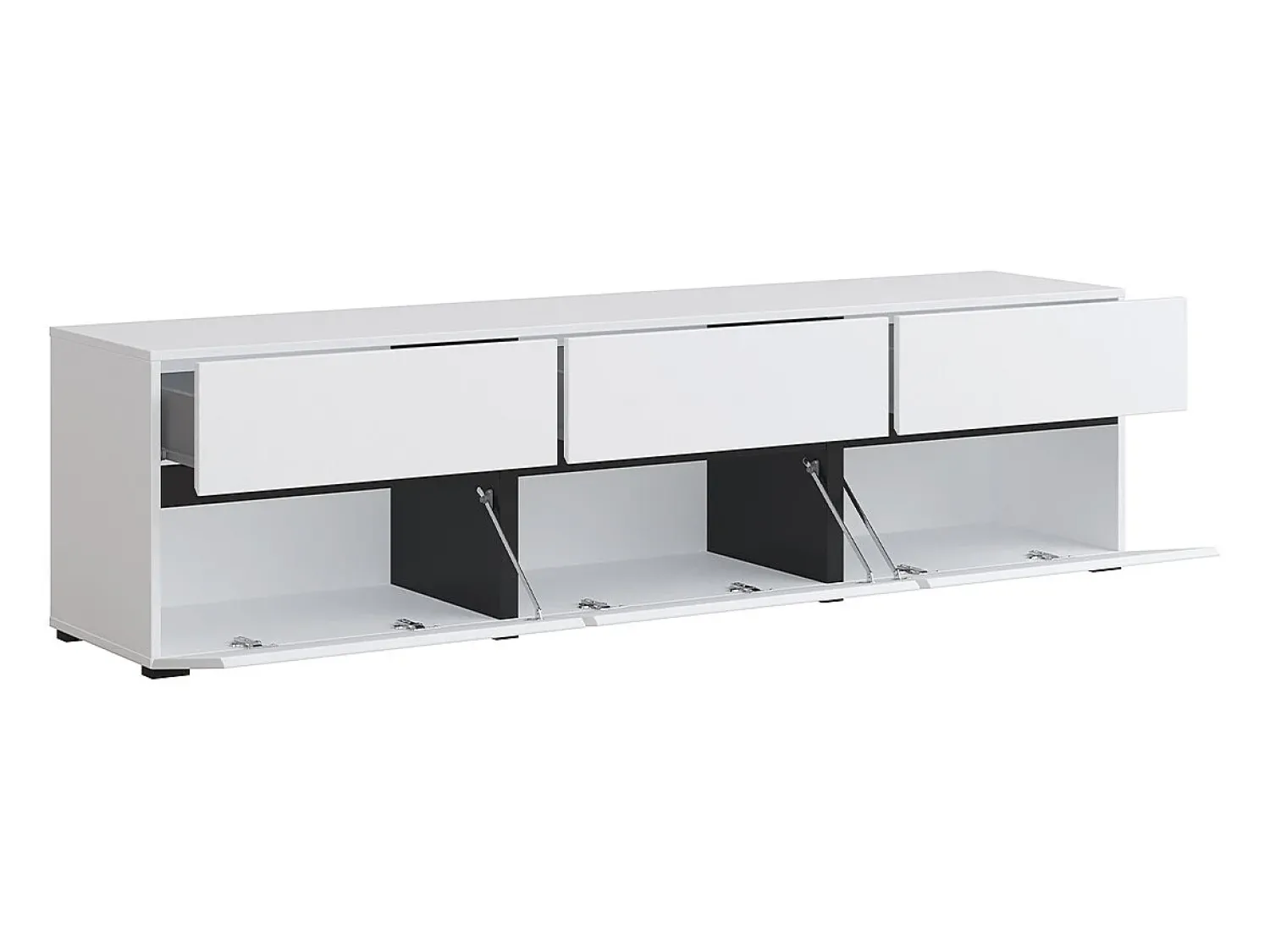 Móvel De Tv*Petits-Meubles Móvel TV 3 portas Lilia 180cm Branco