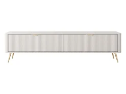 Discount Móvel TV: 2 portas, móveis: Cashmere, pés dourados, 200 x 51,2 x 38cm Bege