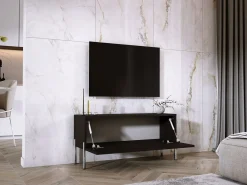 Móvel TV : Fosco / Brilhante, patas cromadas, 100 x 52 x 32 cm^ Móvel De Tv