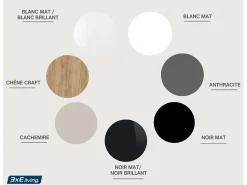 Móvel TV : Fosco, LED branco, 170 × 32 × 34 cm^ Móvel De Tv