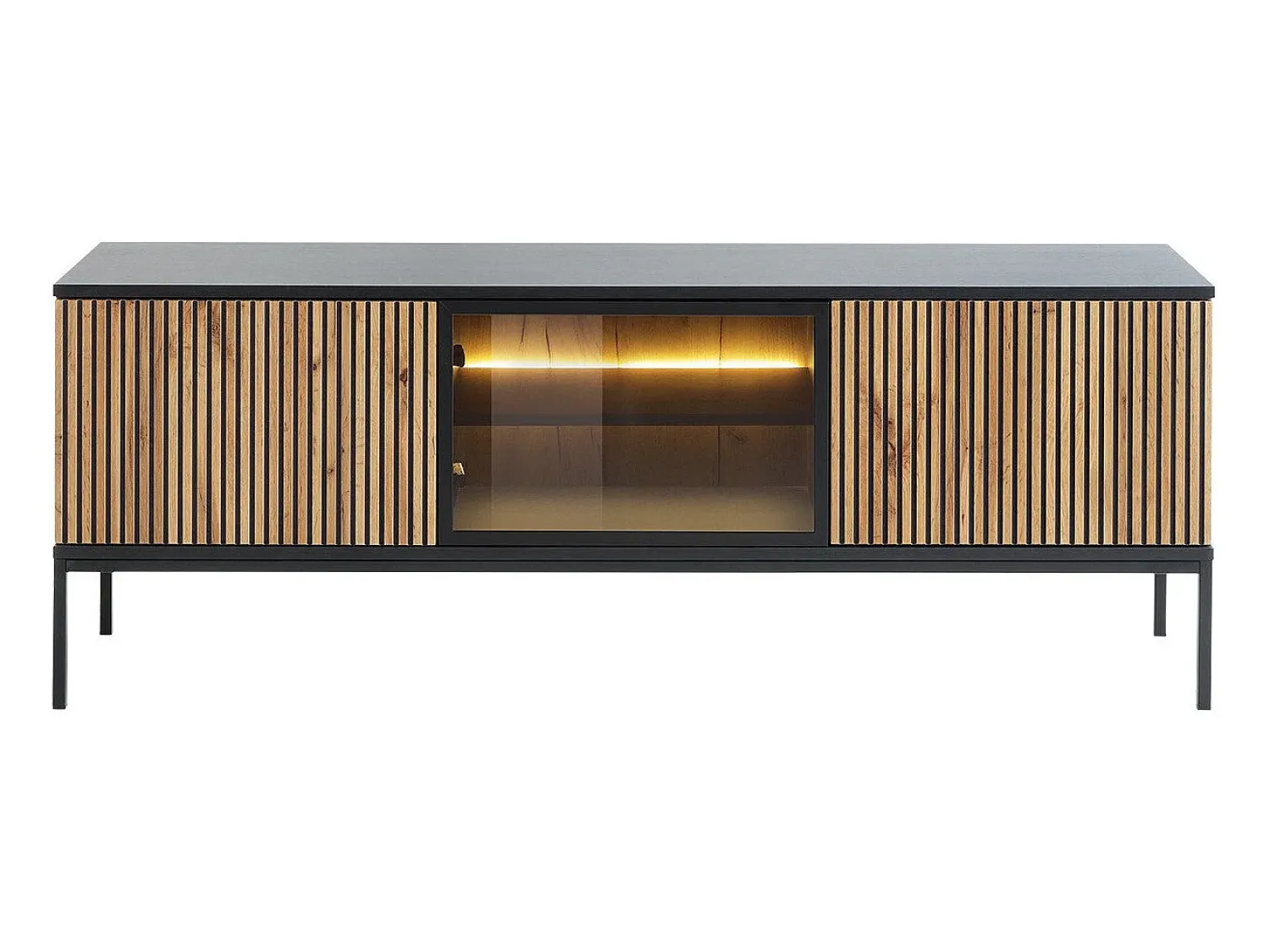 Móvel De Tv* Móvel TV AMBIHOME ANNA - Carvalho Wotan, C154xA56xP39cm Castanho