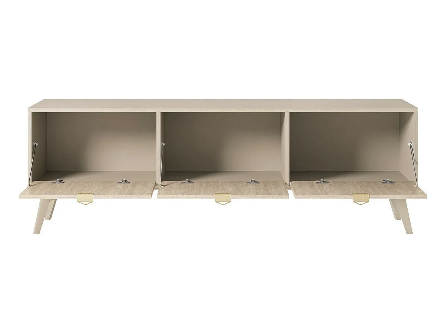 Móvel De Tv| Móvel TV AMBIHOME CHO - Bege, C158xP38xA52cm Castanho
