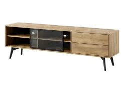Móvel De Tv* Móvel TV AMBIHOME SIDEWAY - /Carvalho, C180xA54xP39cm Preto