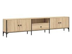 Móvel TV c/ gaveta 200x25x44 cm deriv. madeira carvalho sonoma PT933688^ Móvel De Tv