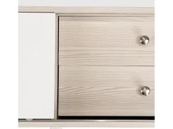 Móvel De Tv|ModernLuxe Móvel TV 160cm com 2 gavetas e 2 portas de correr - & Natural Branco