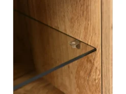 ModernLuxe Móvel TV 175cm com LED - 3 portas + 2 prateleiras - estilo industrial - Natural Natural claro