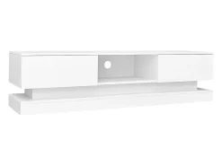 Móvel De Tv*ModernLuxe Móvel TV com LED 160cm - 2 gavetas e 1 compartimento aberto - adequado para TV 60