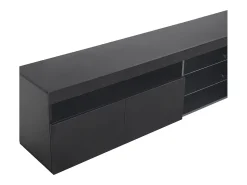 Sale Móvel TV, contemporâneo, com LED, com 3 portas e prateleira, MDF, , 180x35x45cm Preto