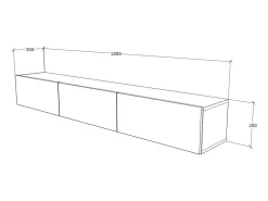 Móvel De Tv| Móvel TV haaus Elba, , 180 x 30 x 25 cm Branco