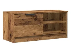 Outlet vidaxl Móvel TV madeira antiga 80x35x36,5 cm madeira trabalhada Castanho