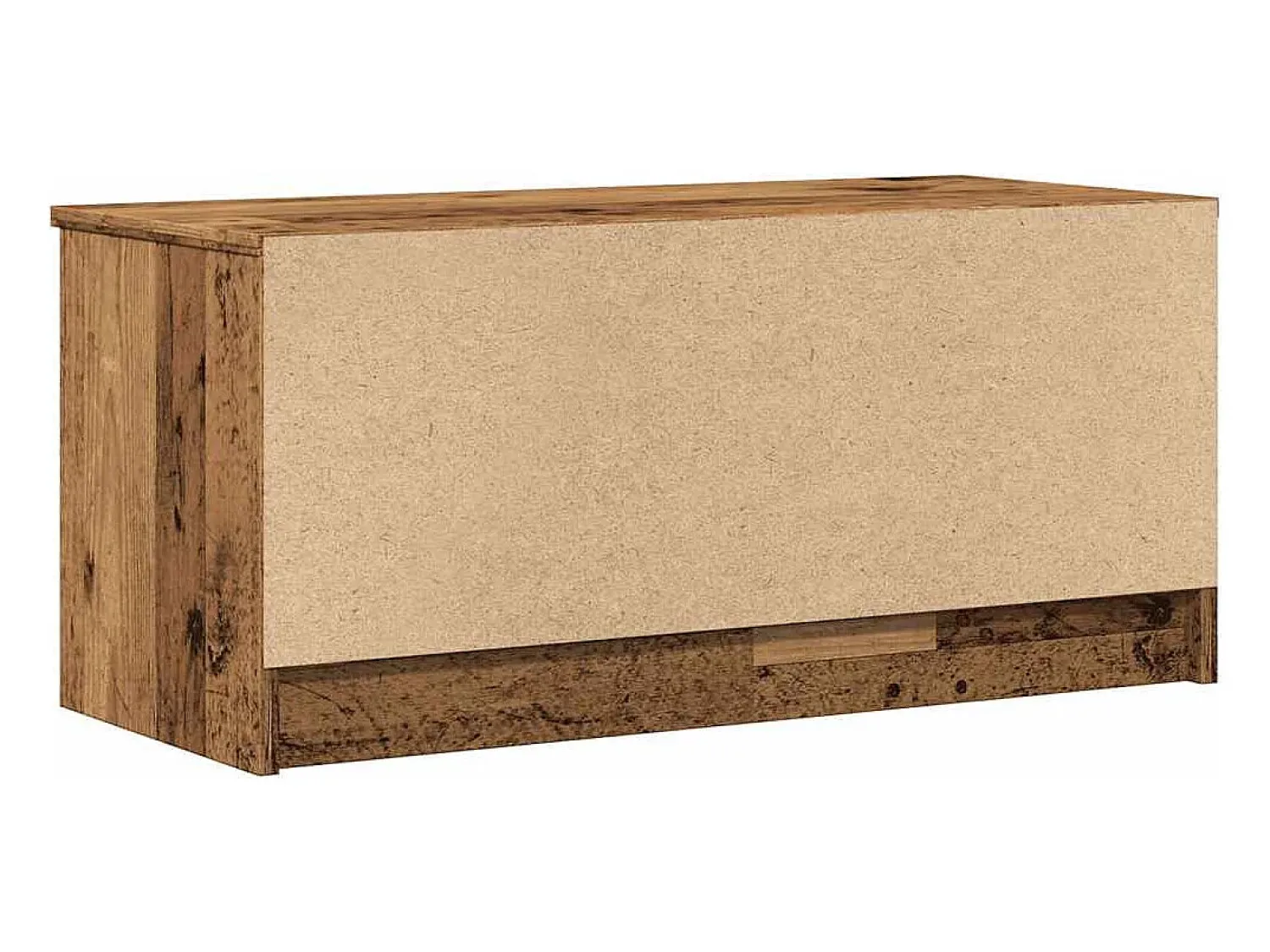 Outlet vidaxl Móvel TV madeira antiga 80x35x36,5 cm madeira trabalhada Castanho