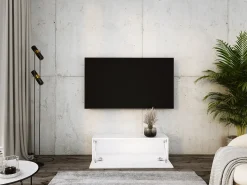 Móvel De Tv* Móvel TV suspenso, 100 x 34 x 32 cm, Fosco Branco