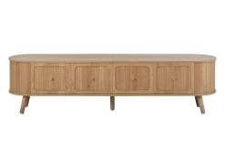 Online Hauss Spole Móvel TV vintage 180x38x47 cm em madeira clara com 4 portas Natural claro