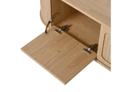 Online Hauss Spole Móvel TV vintage 180x38x47 cm em madeira clara com 4 portas Natural claro