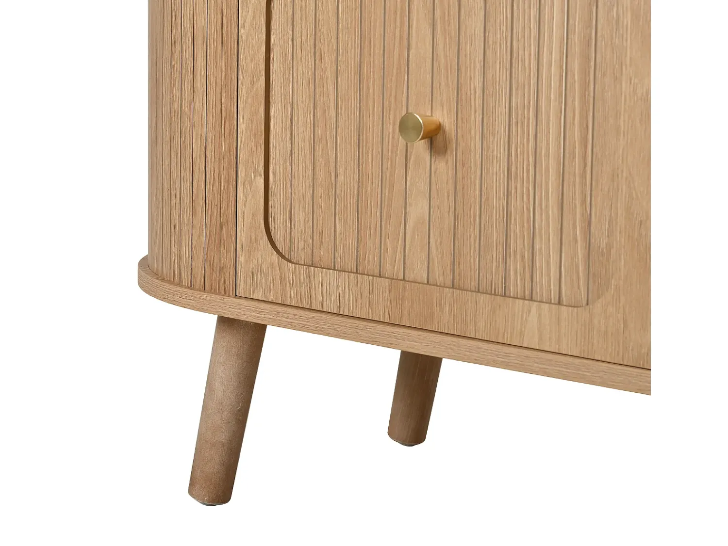 Online Hauss Spole Móvel TV vintage 180x38x47 cm em madeira clara com 4 portas Natural claro