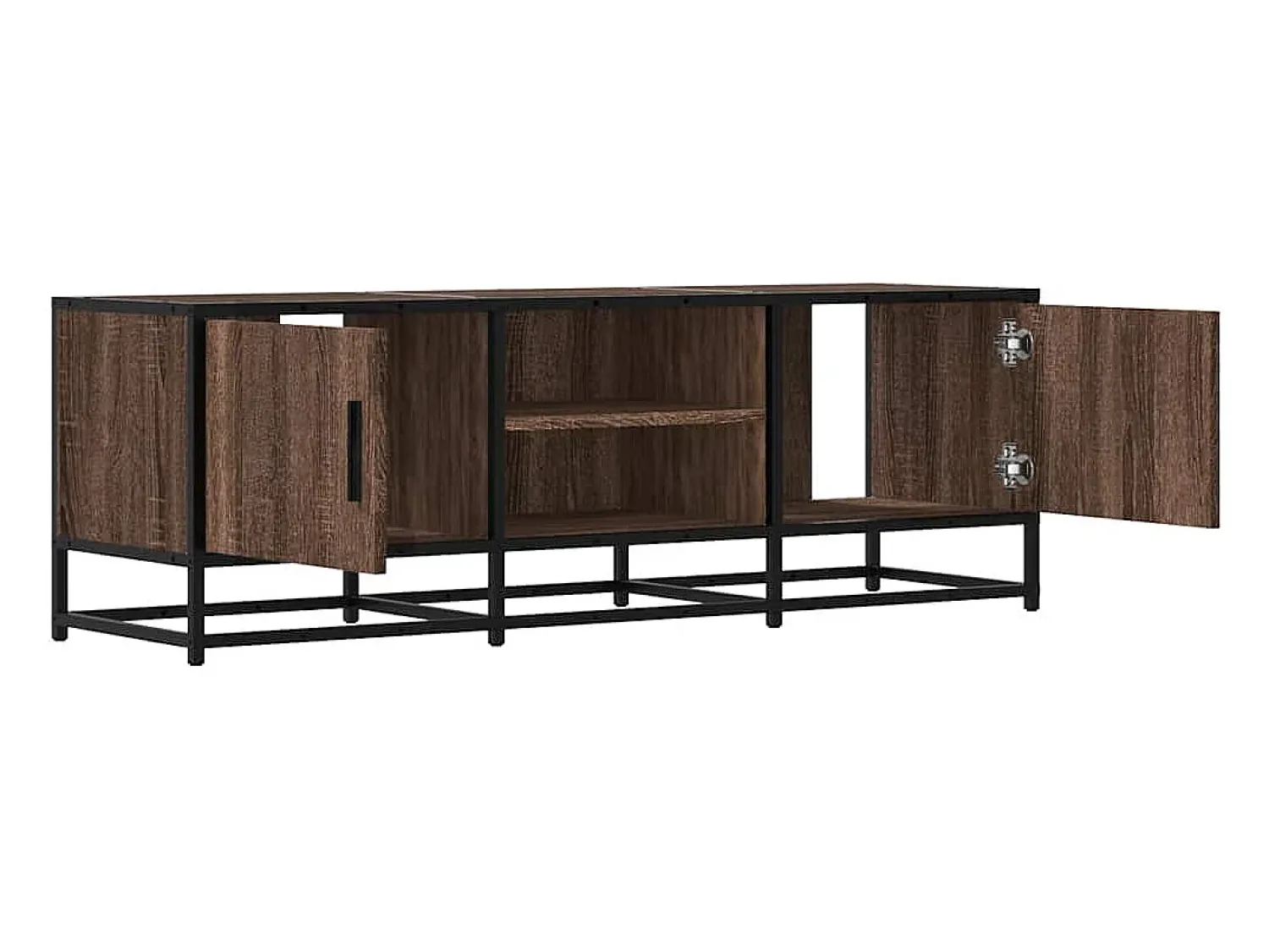 Móvel De Tv*vidaxl Móvel TV 120x35x41 cm derivados madeira/metal carvalho Castanho