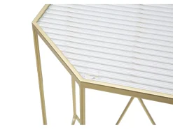 Discount NOVO PAR DE PORTA-TELEFONE EM VIDRO CM 50X46X100-40X37X80 Dourado