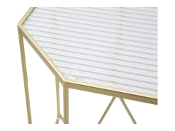 Discount NOVO PAR DE PORTA-TELEFONE EM VIDRO CM 50X46X100-40X37X80 Dourado