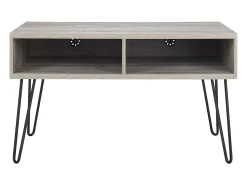 New Dorel Home Owen | Suporte para televisão Retro em carvalho desgastado Cinzento
