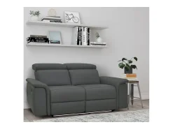 Loft24 Pareli | Sofá de 3 lugares com função Manuel em tecido antracite^ Sofá