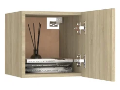 8pcs conjunto móveis de TV derivados de madeira carvalho sonoma PT155473^ Móvel De Tv