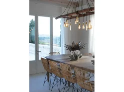 Hot Peça central decorativa Ciclamino Ø38 cm em ferro lama e Design floral moderno para mesa ou sala Fabricado na Itália Vermelho