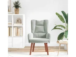 Poltrona* Poltrona | Cadeira de Sala | Cadeira Relaxante Cinzento-claro 63x67x94 cm Veludo SHL890750 Cinzento claro