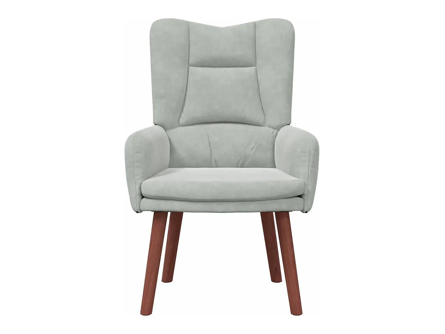 Poltrona* Poltrona | Cadeira de Sala | Cadeira Relaxante Cinzento-claro 63x67x94 cm Veludo SHL890750 Cinzento claro