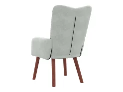 Poltrona* Poltrona | Cadeira de Sala | Cadeira Relaxante Cinzento-claro 63x67x94 cm Veludo SHL890750 Cinzento claro